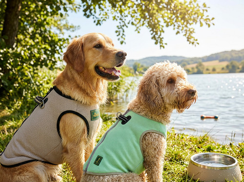 Hunde kühlweste 2in1 inkl - hunde-kühlweste,