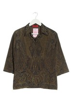 NADINE H. Hemd-Bluse Damen Bluse Gr. DE 38 bronzefarben-khaki Vintage-Look