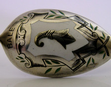 BALLEN MASSIV SILBER LÖFFEL