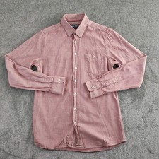 Shore Leave Hemd Herren Small Dusty Pink Coral Langarm