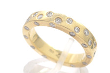 Größe 56 Ring 750 GOLD 18 Karat Gelbgold Diamanten diamonds bague oro G3852/25