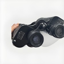 Hunter 20x60 Fernglas – Vintage Feldstecher mit Lederetui, klare Optik, Jagd