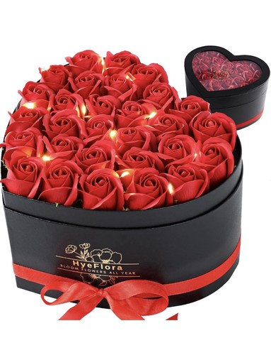 Rosen herzbox seifenrosen - 30,