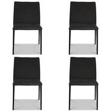 Walter Knoll 4er-Set Stuhl DEEN 1600 Stoff Kerala 7698 Moonlight Grau