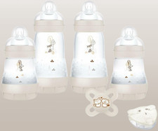 - Mein Geburtsset 6 Produkte Sand – 4 Easy Start Anti-Colic Flaschen + 1 Schn...