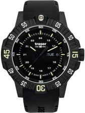 Traser H3 110723 P99 Q Tactical Black Herrenuhr 46mm 20ATM