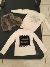 Set Name It Oberteil H Und M Pullover Und Fellweste Gr. 122- 128