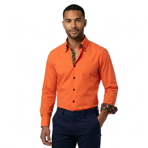 Herren orange floral - herren,