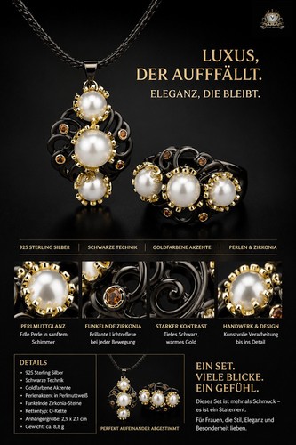 Luxus schmuckset - 👑🐚✨,