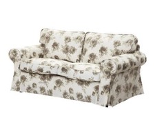 Ektorb-Bezug 2er Sofa Norlida Beige Weiss Floral