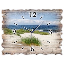 BM Holz Wanduhr leise lautlos