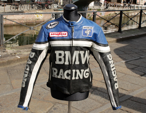 Herren biker blau schwarz