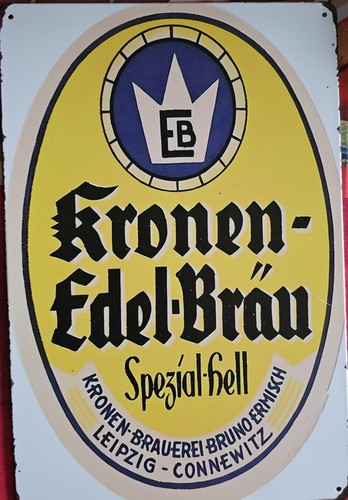 Blechschild kronen edelbräu - blechschild, kronen-edelbrÄu