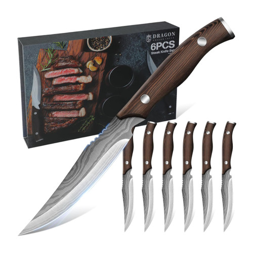 Dragon creek steakmesser - creek, set
