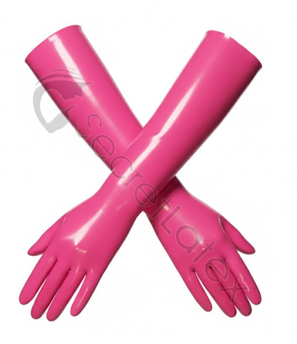 Hot pink latex handgelenk - hot,