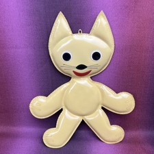 DDR Babyspielzeug Katze gelb