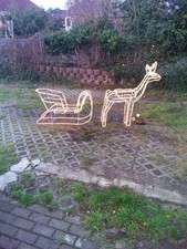Weihnachtsdeko Elch mit Schlitten und Beleuchtung 220v 50W ,Achtung   Abholung 