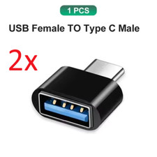 2x USB 3.1 auf USB Typ-C Adapter OTG A Buchse für Macbook iPad Samsung Xiaomi