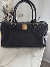 MCM Tasche Handtasche bowling Bag schwarz  Damen