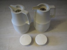 "Helios original" Vintage Thermoskanne Isolierkanne 1L 2 Stück creme