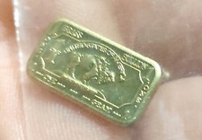 Geschenk Idee 3 Mini Gold Barren American Buffalo 1 Gram 999 Fine Kein Echtgold 