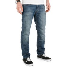 Sequence Drift Denim Pant mid blue washed - Slim Fit - Tapered Cut Jeans Hose
