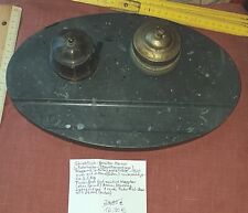 Schreibtisch Garnitur Marmor,  Antik 1900 - 1920, Tintenfass fest, 1 runde...