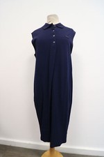 LACOSTE Damen Polokleid Dress Blau EF2337 00 166 Gr.44 Neu