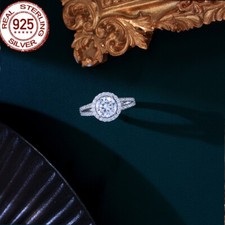 Runder Ring CZ Massiv 925