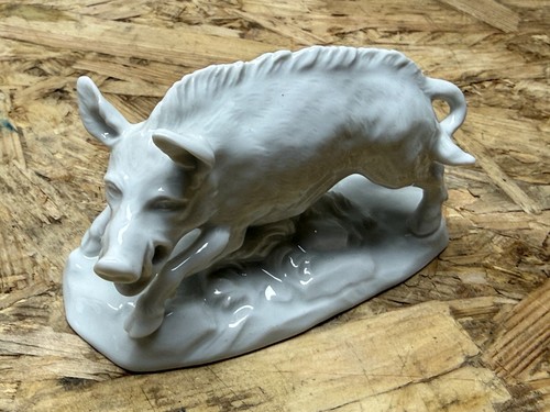 Porzellanfigur wildschwein - porzellanfigur,