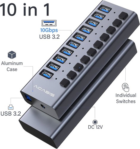 Acasis 10gbps usb hub - 3.2,