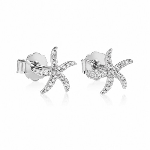925 sterling silber ohrstecker - silber,