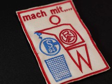 Patch Aufnäher Rot Weiss Essen RWE Kutte / Schalke Müll Fußball