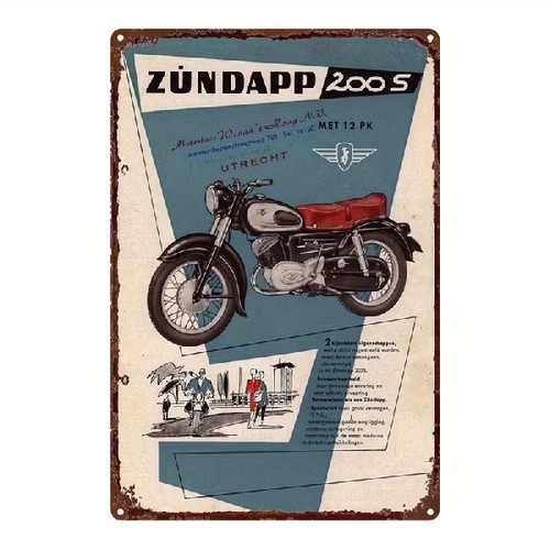Blechschild zündapp 200s - blechschild,