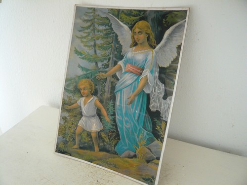 Altes schutzengelbild shabby - schutzengelbild,