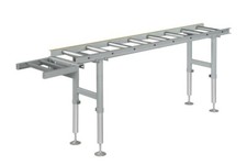 NOLL Rollenbahn 2m 800kg mit Anschlag Höhenverstellbar Transportband Förderband