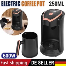 600W ABS Elektrische türkische Kaffeemaschine mit 250 ml/1 Tasse Kaffeekanne DE