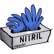 Leipold Doehle  14694 100 St. Nitril Einweghandschuh Größe (Handschuhe): 10, XL