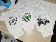 Personalisierter kurzarm langarm Baby Body  Geburt Babyparty Geschenk Erinnerung