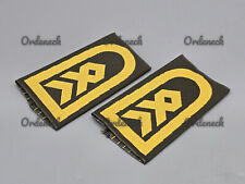 BUNDESWEHR DIENSTGRADABZEICHEN / RANGSCHLAUFEN - MARINE - GELB AUF OLIV - BW