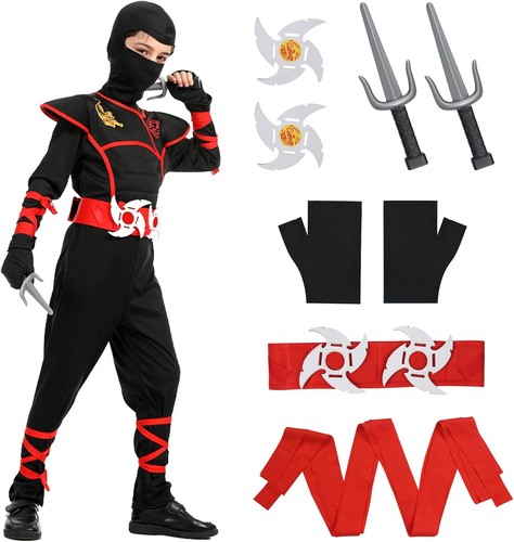 Aomig ninja kostüm kinder - kostüm,