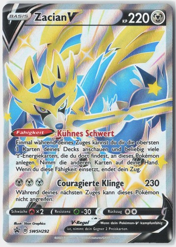 Pokemon zacian swsh292 - pokemon, v