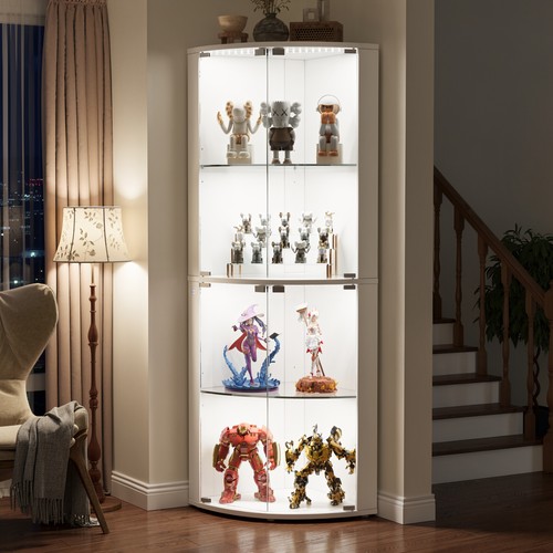 Glasvitrine stehend mit led - glasvitrine,