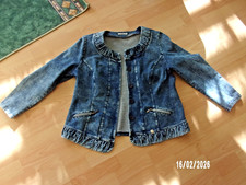 blaue  Jersey - Jacke in