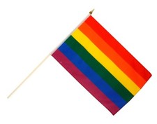 Regenbogen Stockflagge Flaggen