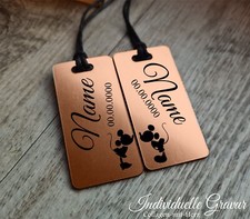 2 Schlüsselanhänger Gravur Partneranhänger Hochzeit Valentinstag Geschenk Mäuse