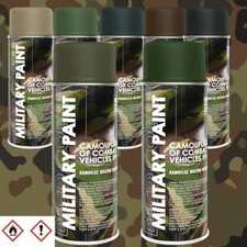 DECO COLOR 6 Stück 400ml Militärlack Army Lackspray Tarnfarbe Lack Farbe wählbar