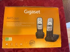 Siemens Gigaset A415 Duo mit Basisstation und Ladeschale 2 Mobilteile