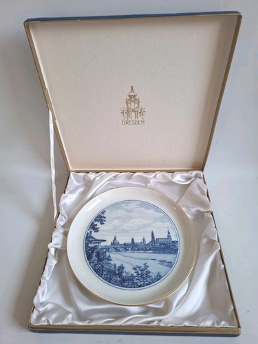 Meissen wandteller ansicht von - meissen,