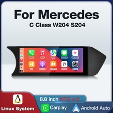 8.8" Android Auto Display Carplay Linux Mercedes Benz W204 C Klass NTG 4.5 11-14
